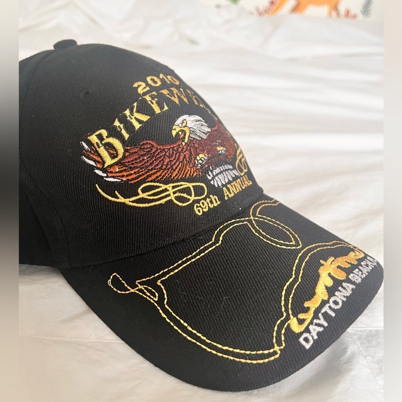 Daytona BikerWeek Black Embroidered Cap 69th Annual - Picture 2 of 6